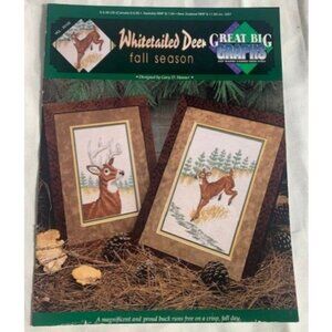 Great Big Graphs Whitetailed Deer Counted Cross Stitch Pattern Book  Fall Season